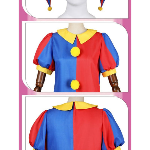 The Amazing Digital Circus Jumpsuit For Adult/ Kids Halloween Clown Outfit Cosplay Suit - Coscosmos
