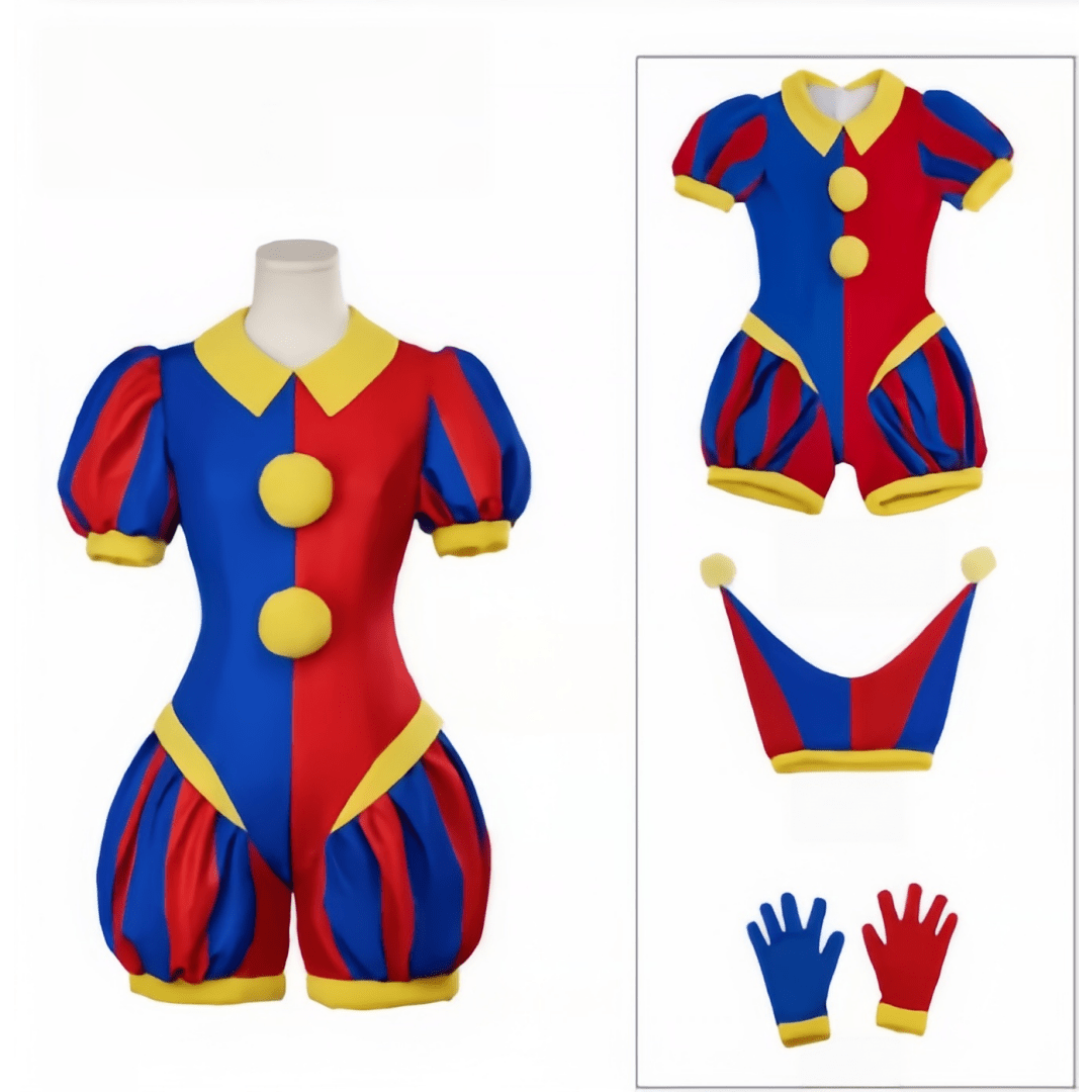 The Amazing Digital Circus Jumpsuit For Adult/ Kids Halloween Clown Outfit Cosplay Suit - Coscosmos