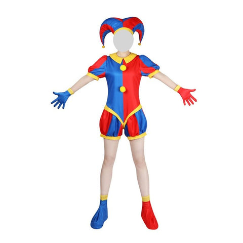 The Amazing Digital Circus Jumpsuit For Adult/ Kids Halloween Clown Outfit Cosplay Suit - Coscosmos