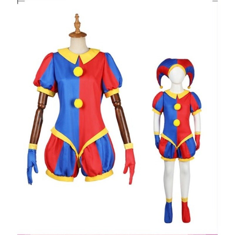 The Amazing Digital Circus Jumpsuit For Adult/ Kids Halloween Clown Outfit Cosplay Suit - Coscosmos