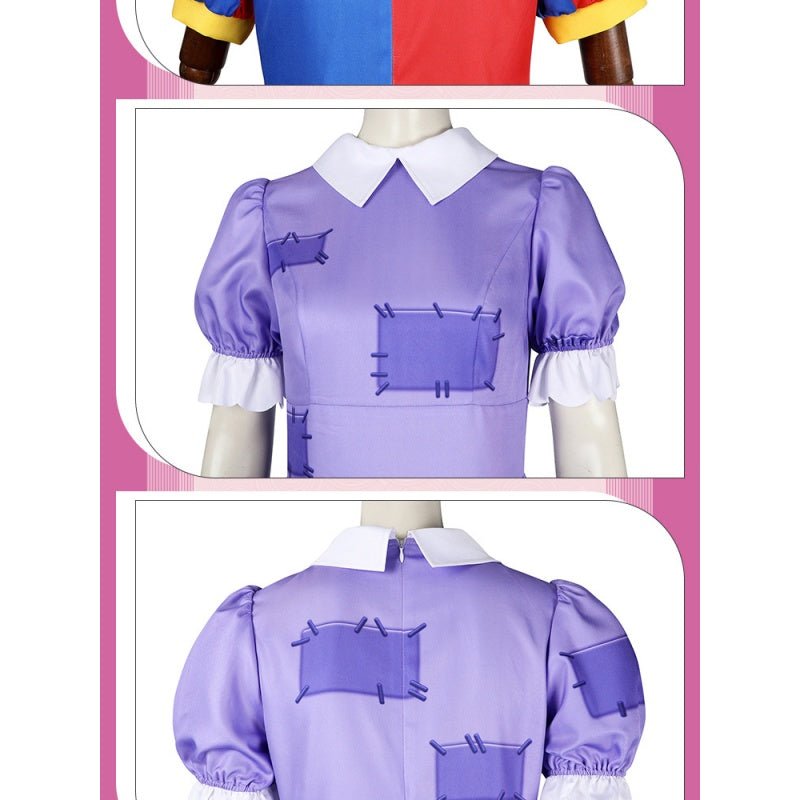 The Amazing Digital Circus Jumpsuit For Adult/ Kids Halloween Clown Outfit Cosplay Suit - Coscosmos