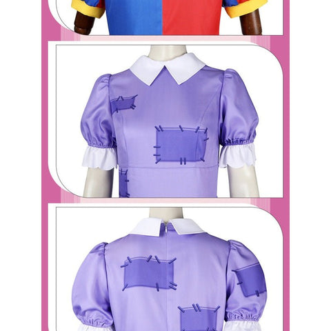 The Amazing Digital Circus Jumpsuit For Adult/ Kids Halloween Clown Outfit Cosplay Suit - Coscosmos