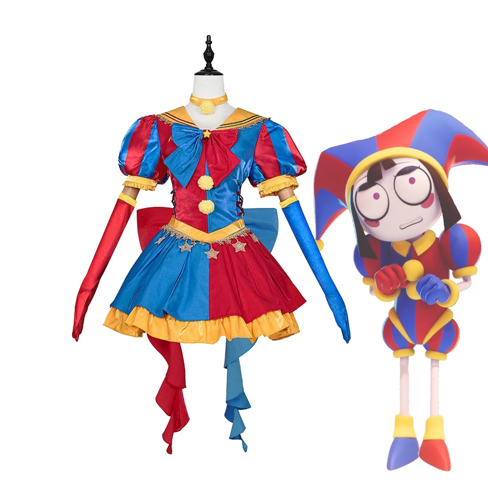 The Amazing Digital Circus Pomni 3 Styles Cosplay Costume - Coscosmos
