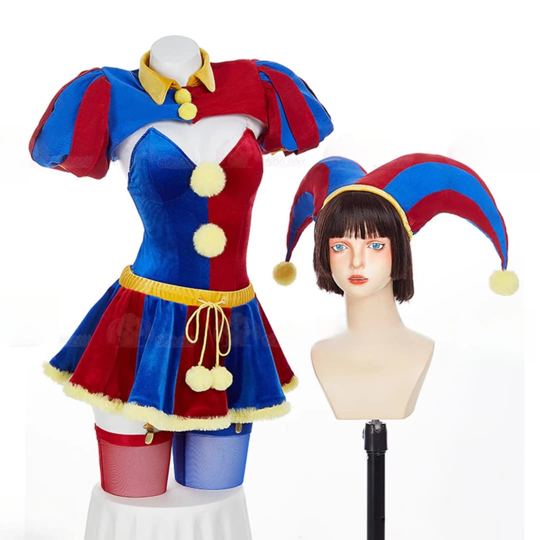 The Amazing Digital Circus Pomni 3 Styles Cosplay Costume - Coscosmos