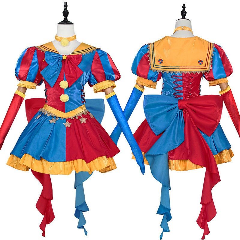 The Amazing Digital Circus Pomni 3 Styles Cosplay Costume - Coscosmos