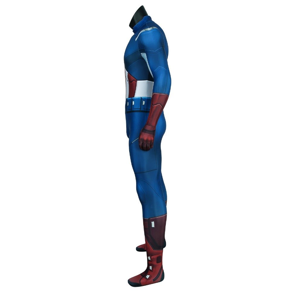 The Avengers: Captain America 3D Print Onesie - Official Marvel Costume - Coscosmos