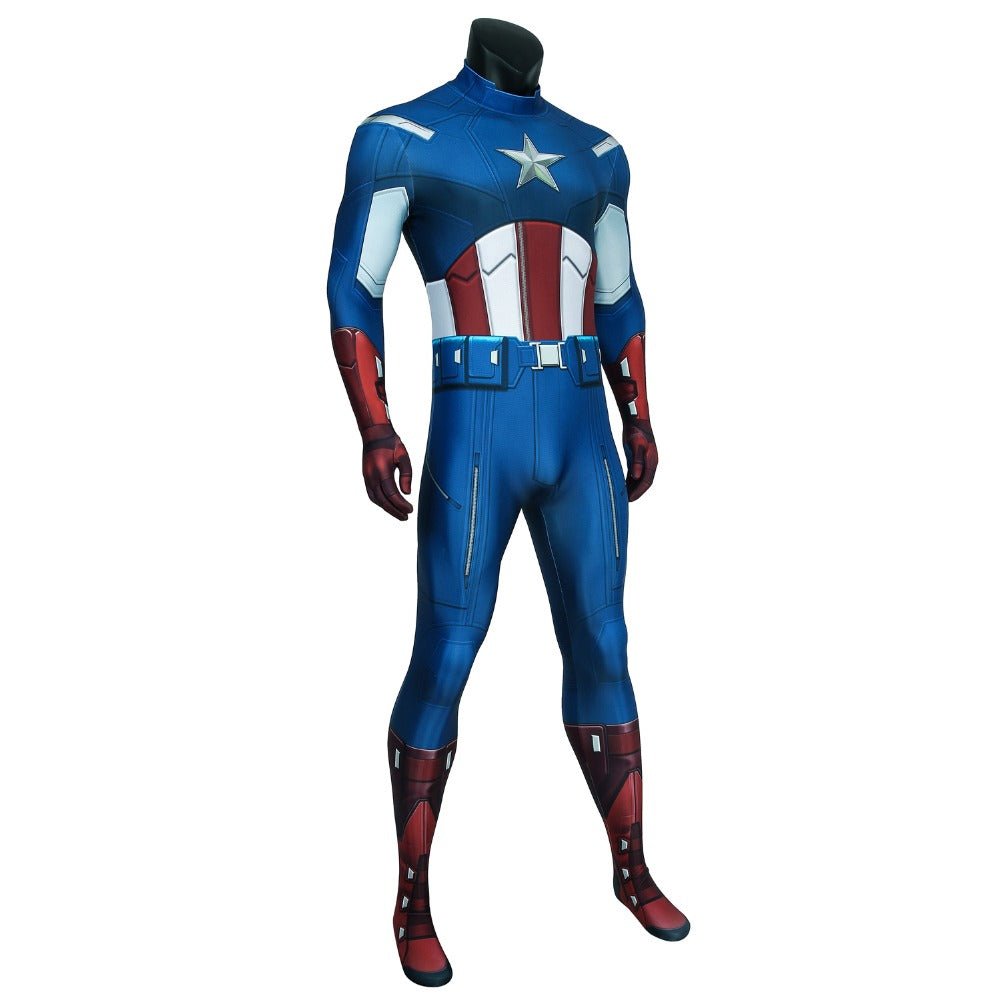 The Avengers: Captain America 3D Print Onesie - Official Marvel Costume - Coscosmos