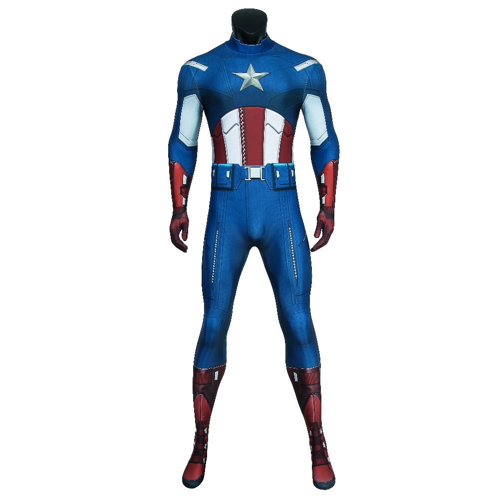 The Avengers: Captain America 3D Print Onesie - Official Marvel Costume - Coscosmos