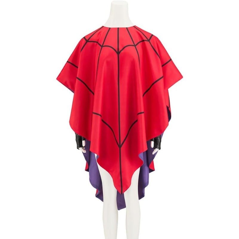 The Beatles Spider - Man Reversible Hooded Cape Cloak - Cool Superhero Costume with Web Design - Coscosmos