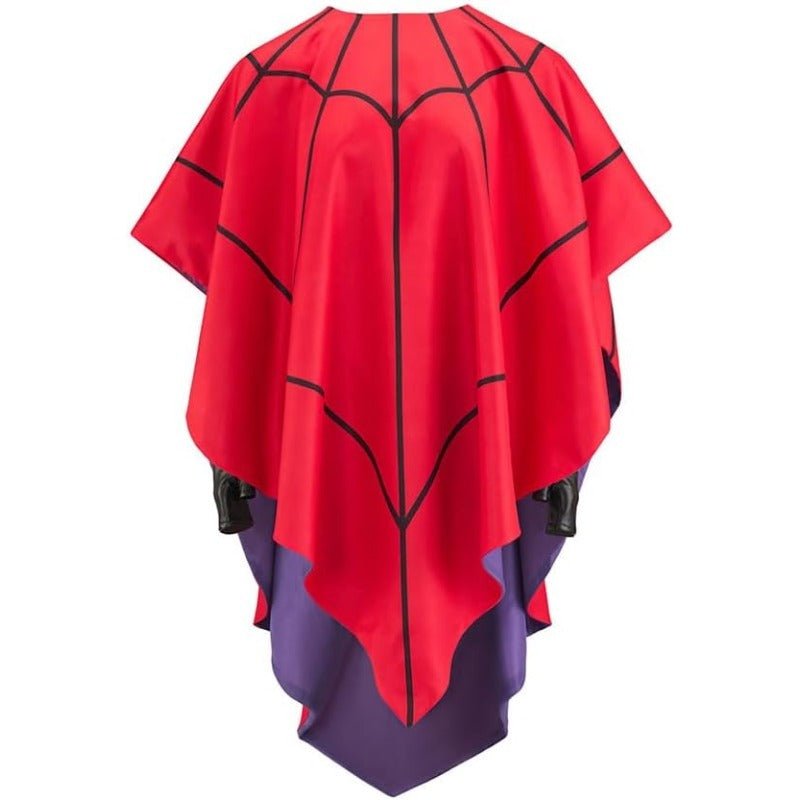 The Beatles Spider - Man Reversible Hooded Cape Cloak - Cool Superhero Costume with Web Design - Coscosmos