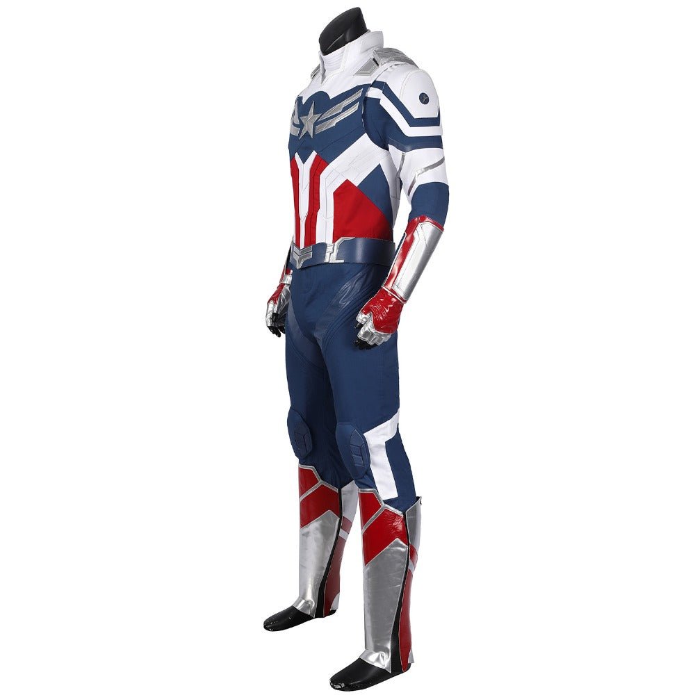 The Falcon and the Winter Soldier New Captain America Sam Wilson Full Cosplay Costume Set - Coscosmos