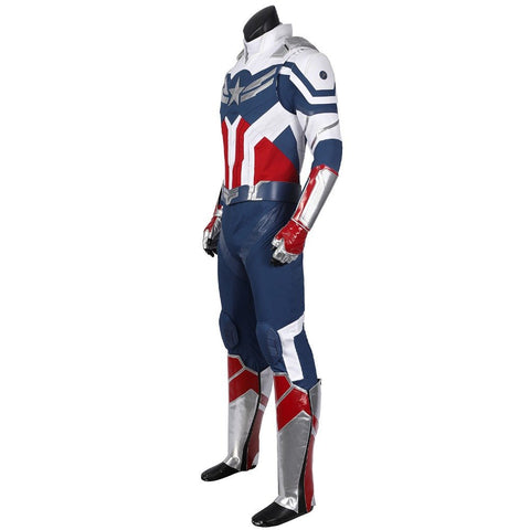 The Falcon and the Winter Soldier New Captain America Sam Wilson Full Cosplay Costume Set - Coscosmos