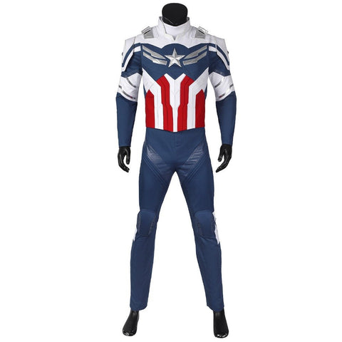 The Falcon and the Winter Soldier New Captain America Sam Wilson Full Cosplay Costume Set - Coscosmos