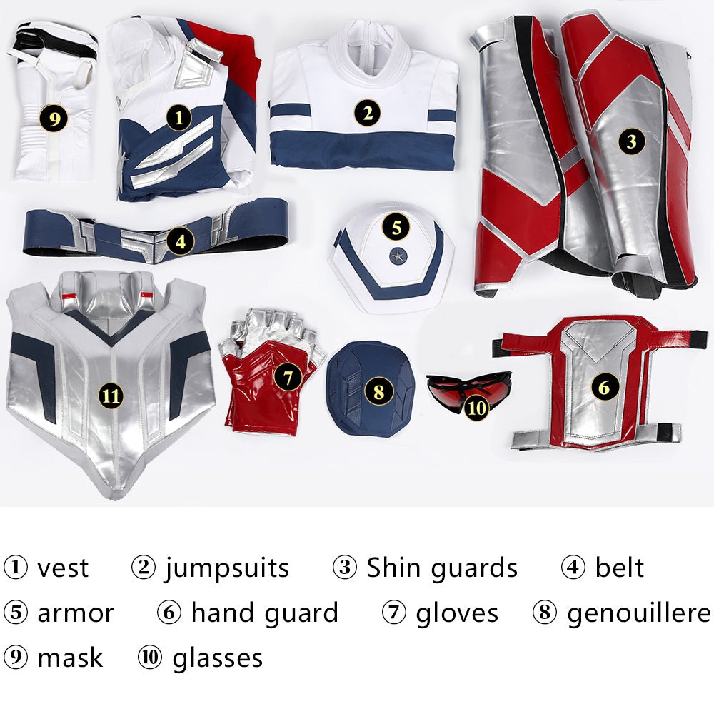 The Falcon and the Winter Soldier New Captain America Sam Wilson Full Cosplay Costume Set - Coscosmos