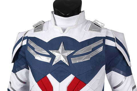 The Falcon and the Winter Soldier New Captain America Sam Wilson Full Cosplay Costume Set - Coscosmos