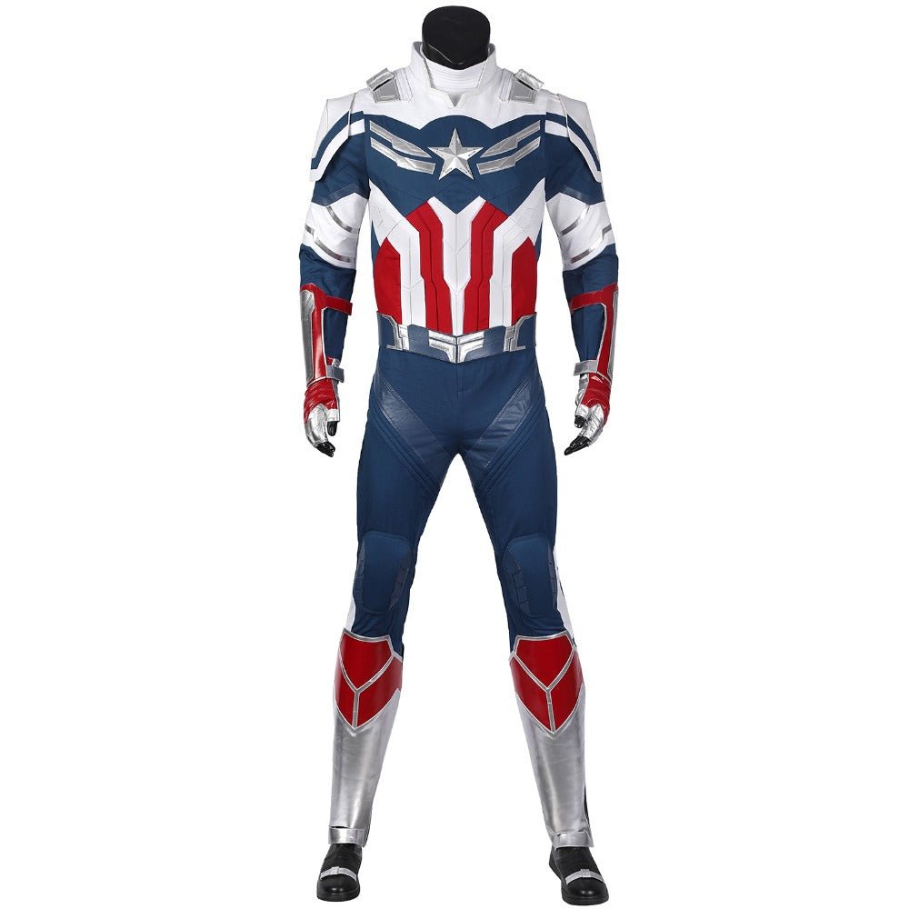 The Falcon and the Winter Soldier New Captain America Sam Wilson Full Cosplay Costume Set - Coscosmos