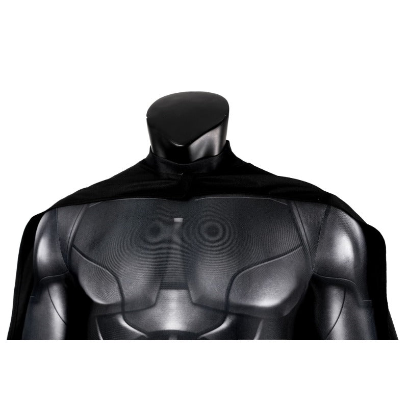 The Flash Batman Bruce Wayne Michael Keaton Cosplay Costume Bodysuit Cloak Mask - Coscosmos