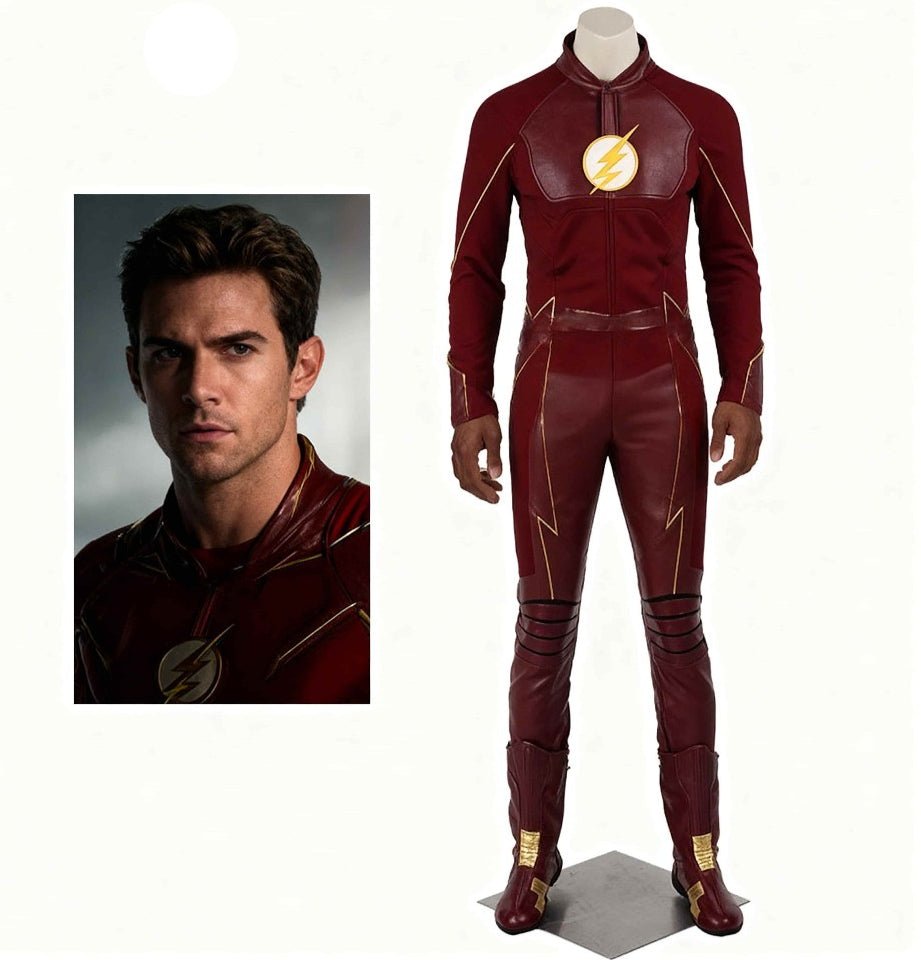 The Flash Season 2 Barry Allen Full Cosplay Costume Suit - Coscosmos