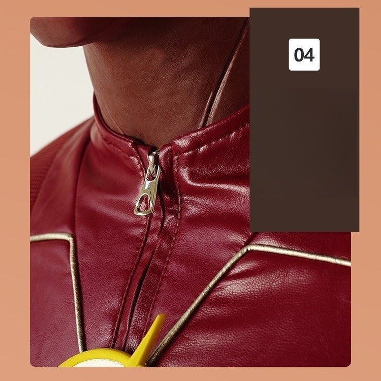 The Flash TV Series Barry Allen Season 4 Cosplay Costume Suit With Shoes - Official Design for Men - Coscosmos