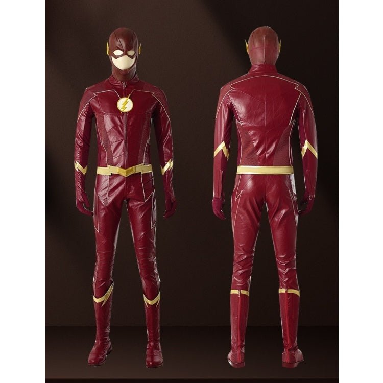 The Flash TV Series Barry Allen Season 4 Cosplay Costume Suit With Shoes - Official Design for Men - Coscosmos