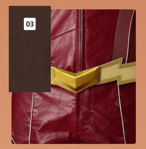 The Flash TV Series Barry Allen Season 4 Cosplay Costume Suit With Shoes - Official Design for Men - Coscosmos