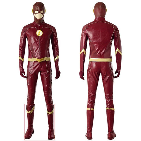 The Flash TV Series Barry Allen Season 4 Cosplay Costume Suit With Shoes - Official Design for Men - Coscosmos