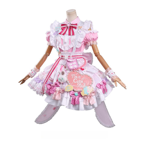 THE IDOLM@STER SHINY COLORS Suzuki Hana Lolita Cosplay Costume - Coscosmos