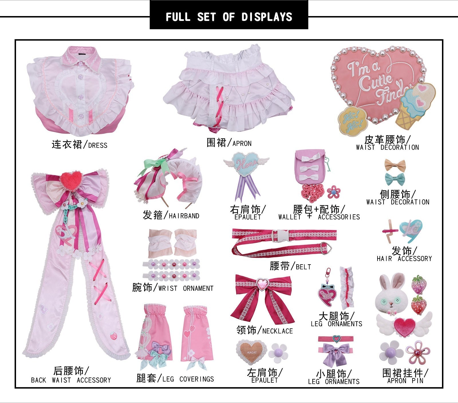 THE IDOLM@STER SHINY COLORS Suzuki Hana Lolita Cosplay Costume - Coscosmos