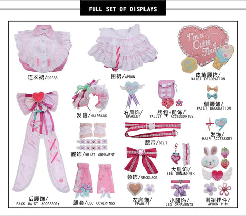 THE IDOLM@STER SHINY COLORS Suzuki Hana Lolita Cosplay Costume - Coscosmos