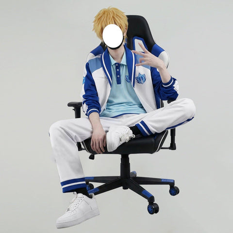 The King's Avatar Blue Rain Team Uniform Cosplay Huang Shaotian Yu Wenzhou - Coscosmos