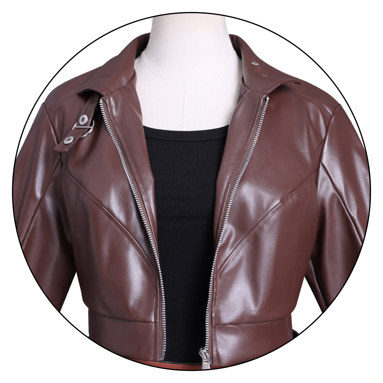 The Legend of Luo Xiao - Hei 2 Luye Leather Workwear Jacket Cosplay Costume - Coscosmos