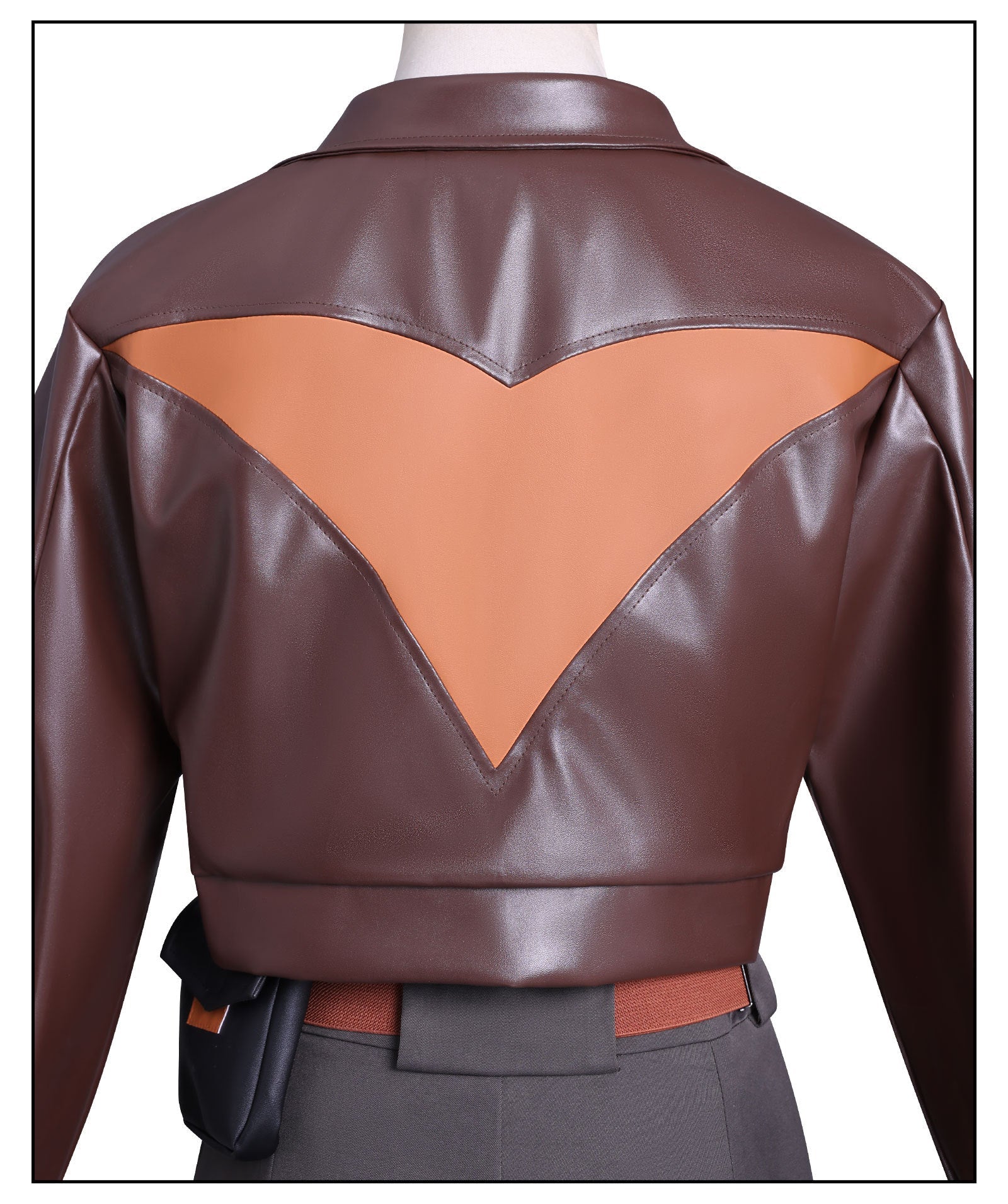 The Legend of Luo Xiao - Hei 2 Luye Leather Workwear Jacket Cosplay Costume - Coscosmos