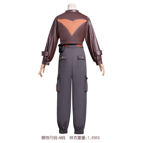 The Legend of Luo Xiao - Hei 2 Luye Leather Workwear Jacket Cosplay Costume - Coscosmos