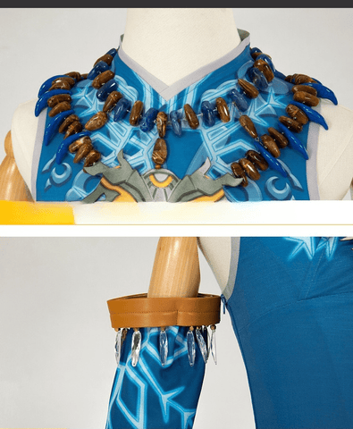 The Legend of Zelda: Tears of the Kingdom Link Cosplay Costume – Top, Trousers, Necklace & Sleeves - Coscosmos