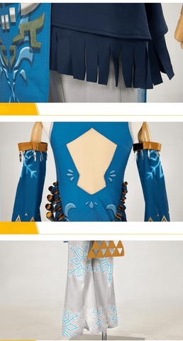 The Legend of Zelda: Tears of the Kingdom Link Cosplay Costume – Top, Trousers, Necklace & Sleeves - Coscosmos