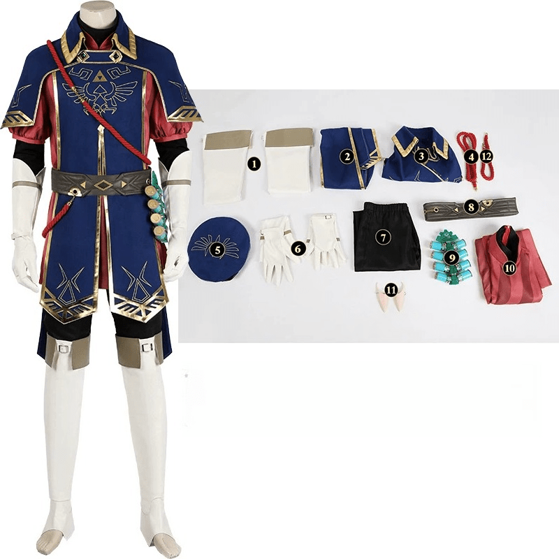 The Legend of Zelda: Tears of the Kingdom Link Royal Guard Cosplay Costume - Coscosmos