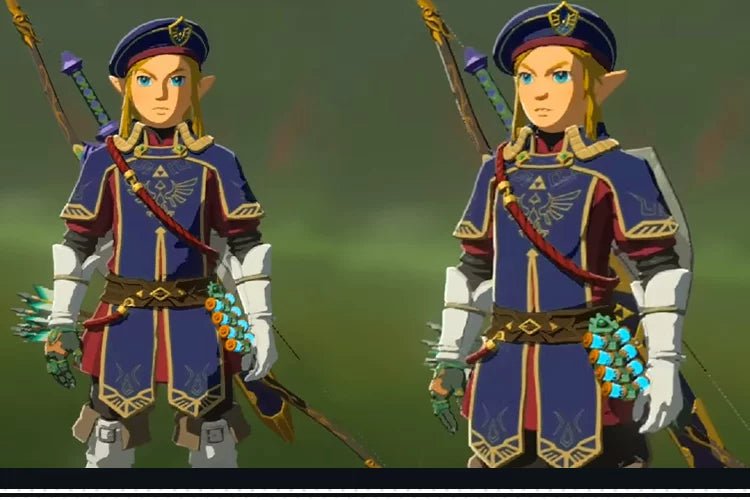 The Legend of Zelda: Tears of the Kingdom Link Royal Guard Cosplay Costume - Coscosmos
