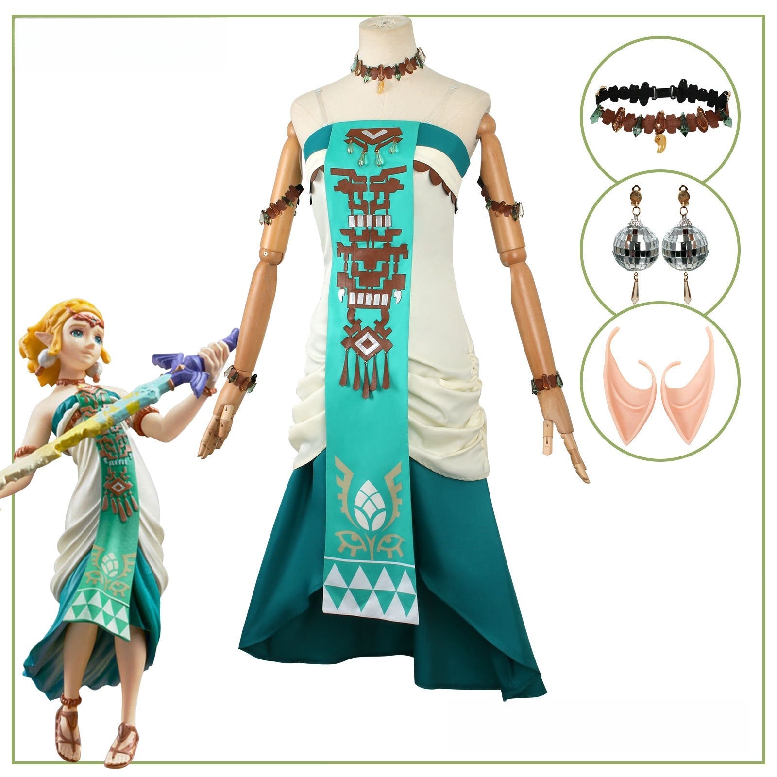 The Legend of Zelda: Tears of the Kingdom Princess Zelda Cosplay Costume - Coscosmos