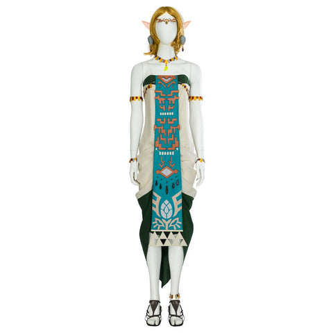 The Legend of Zelda: Tears of the Kingdom Princess Zelda (Zonai Dress) Cosplay Costume - Coscosmos