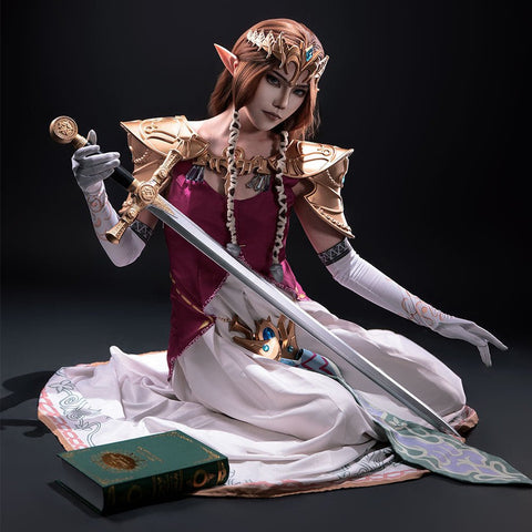 The Legend of Zelda: Twilight Princess Princess Zelda Cosplay Dress Full Royal Outfit - Coscosmos