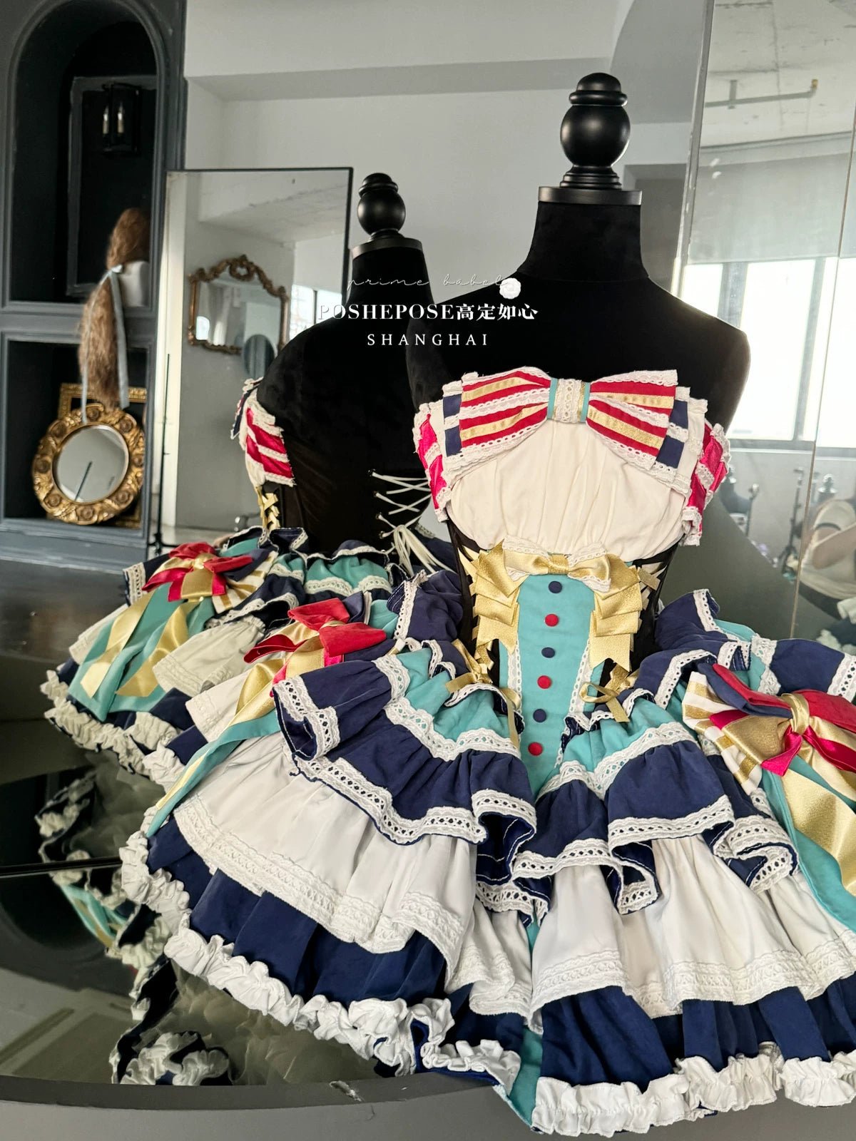 The Little Prince Theater Edition “Repaying Kindness” Off - Shoulder Feather Sequin Mini Dress – Elegant Performance Costume, Birthday Party Outfit, Fashion Mesh Tube Top Dress - Coscosmos