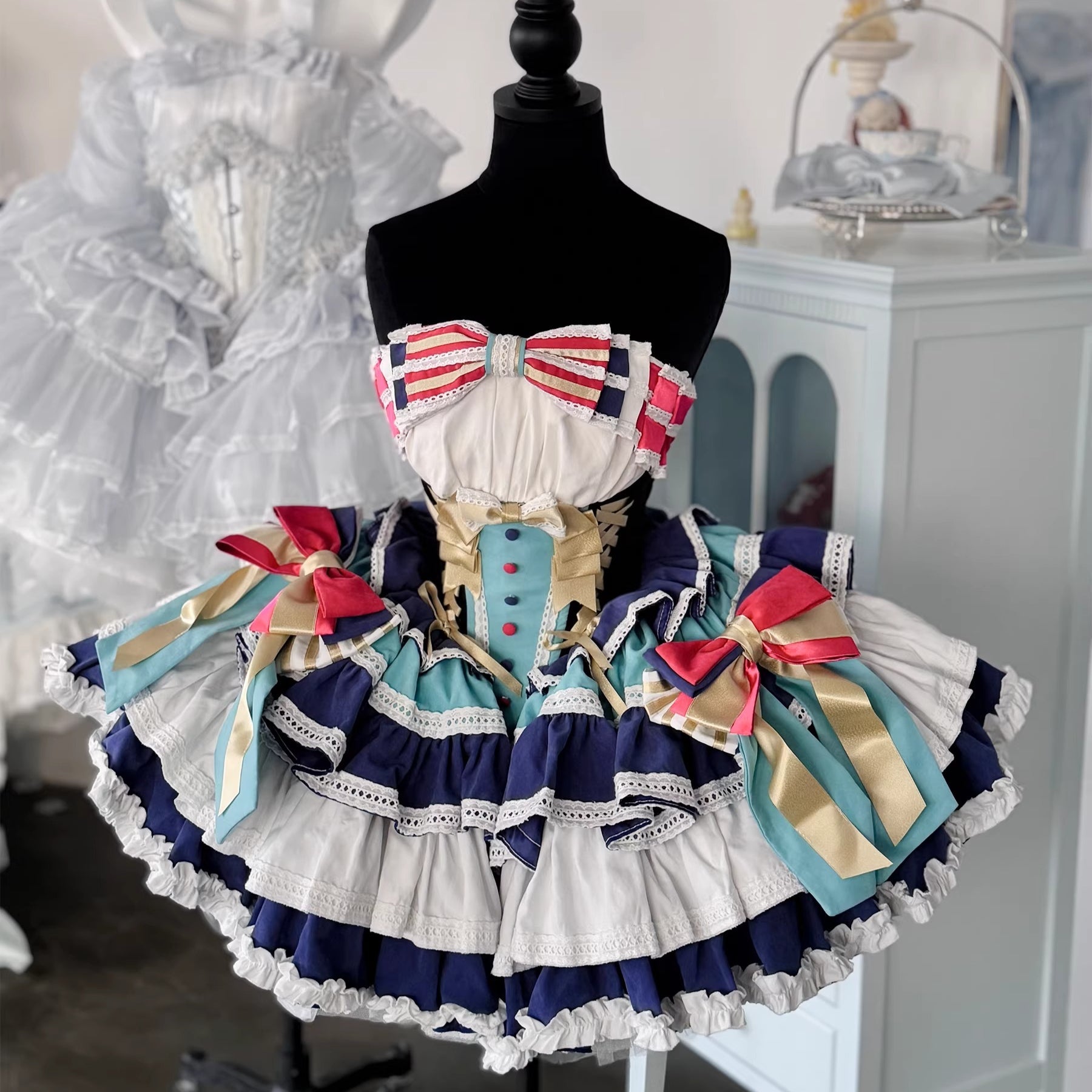 The Little Prince Theater Edition “Repaying Kindness” Off - Shoulder Feather Sequin Mini Dress – Elegant Performance Costume, Birthday Party Outfit, Fashion Mesh Tube Top Dress - Coscosmos