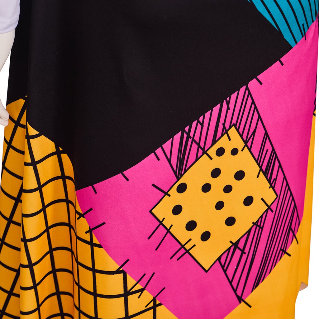The Nightmare Before Christmas Sally Patchwork Dress - Coscosmos