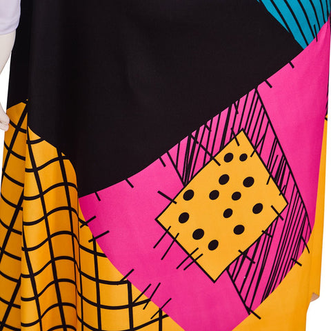 The Nightmare Before Christmas Sally Patchwork Dress - Coscosmos