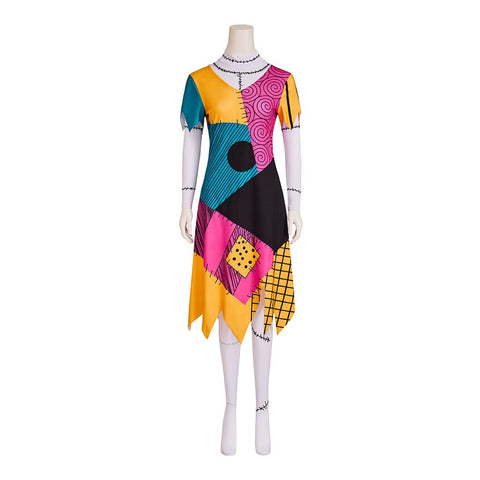 The Nightmare Before Christmas Sally Patchwork Dress - Coscosmos