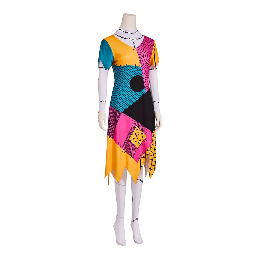 The Nightmare Before Christmas Sally Patchwork Dress - Coscosmos