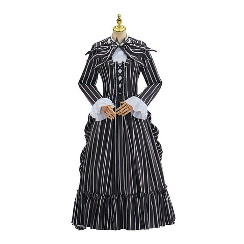 The Nightmare Before Christmas Serises Jack and Sally Cosplay Costume Set - Coscosmos