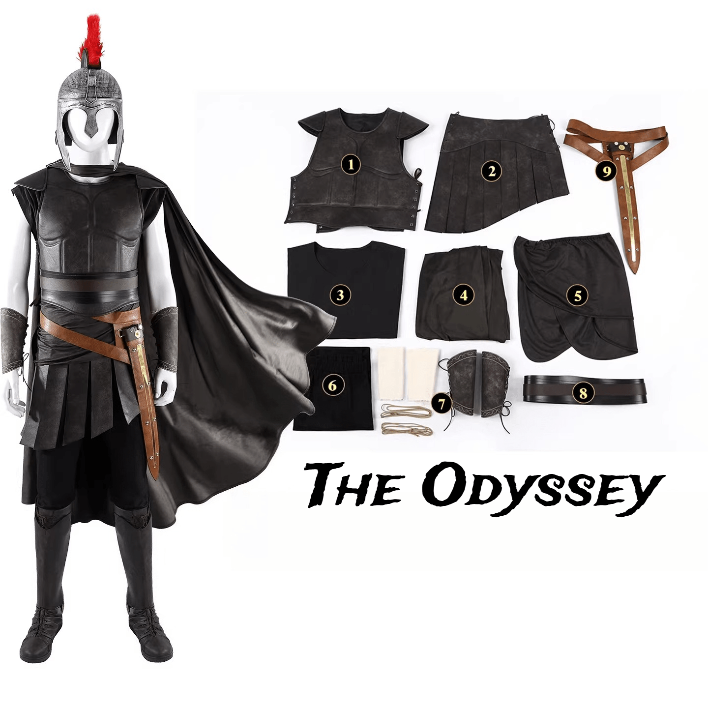 The Odyssey Official Cosplay Costume | Authentic Greek Hero Odysseus Outfit - Coscosmos
