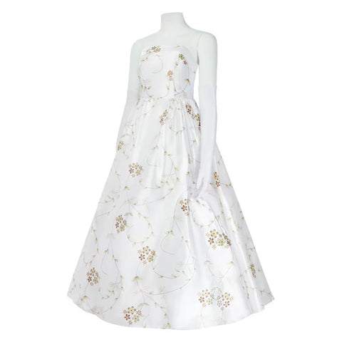 The Princess Diaries Mia Thermopolis White Princess Dress Cosplay Costume – Official Movie - Inspired Role - Play Outfit for Fans - Coscosmos