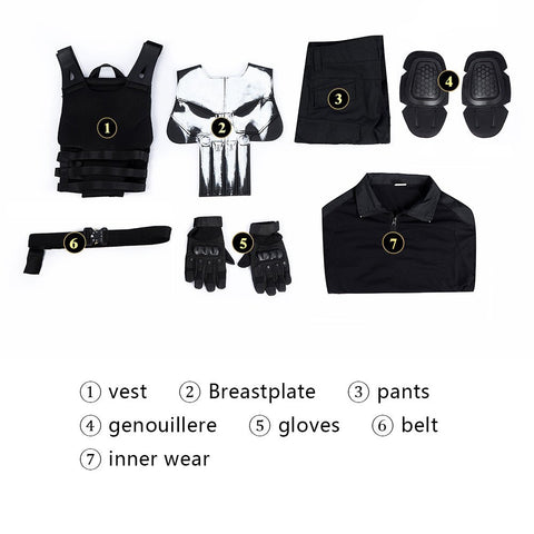The Punisher Final Blow Punisher Cosplay Costume - Coscosmos